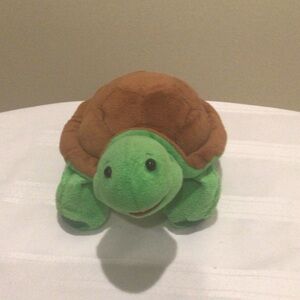 GANZ Plush Turtle Toy in Green and Brown